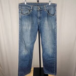 Vintage 90s Polo Ralph Lauren Classic Fit Denim Jean Mens 36x32 Mexico Made Prep